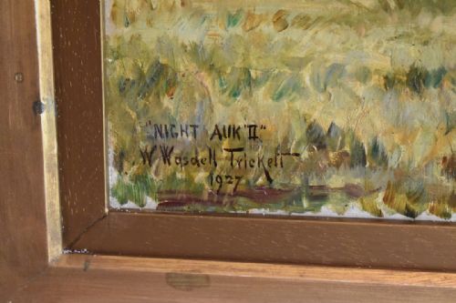 A FINE PAIR OF OIL PAINTINGS OF HORSES BY W WASDELL TRICKETT - ADDITIONAL PHOTO 6