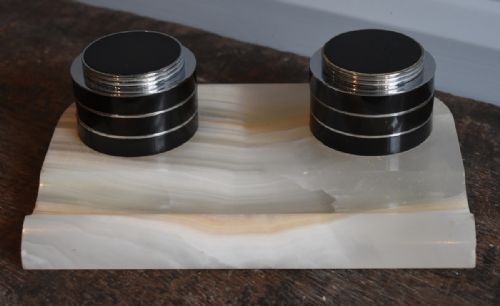 art deco ink stand - CATEGORY: ANTIQUE MISCELLANEOUS - DATED 1930