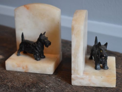 PAIR OF DECO SCOTTIE DOG BOOKENDS - ADDITIONAL PHOTO 1
