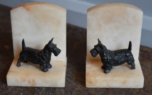 PAIR OF DECO SCOTTIE DOG BOOKENDS - ADDITIONAL PHOTO 2