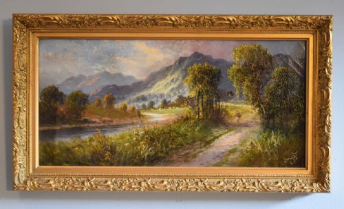 LANDSCAPE OIL PAINTING BY SYDNEY YATES JOHNSON - ADDITIONAL PHOTO 1