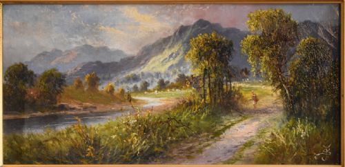 LANDSCAPE OIL PAINTING BY SYDNEY YATES JOHNSON - ADDITIONAL PHOTO 2