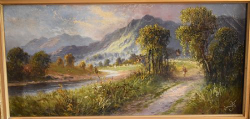LANDSCAPE OIL PAINTING BY SYDNEY YATES JOHNSON - ADDITIONAL PHOTO 3