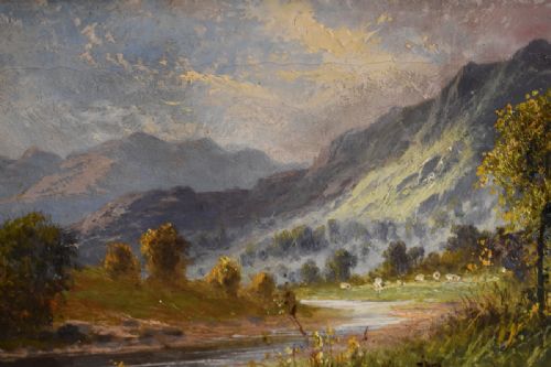 LANDSCAPE OIL PAINTING BY SYDNEY YATES JOHNSON - ADDITIONAL PHOTO 4