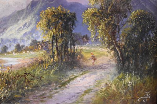 LANDSCAPE OIL PAINTING BY SYDNEY YATES JOHNSON - ADDITIONAL PHOTO 5