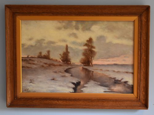 PAIR OF FRENCH LANDSCAPE OIL PAINTINGS - ADDITIONAL PHOTO 2