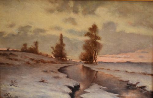 PAIR OF FRENCH LANDSCAPE OIL PAINTINGS - ADDITIONAL PHOTO 3