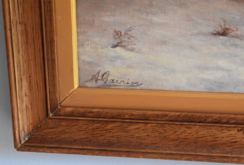 PAIR OF FRENCH LANDSCAPE OIL PAINTINGS - ADDITIONAL PHOTO 4