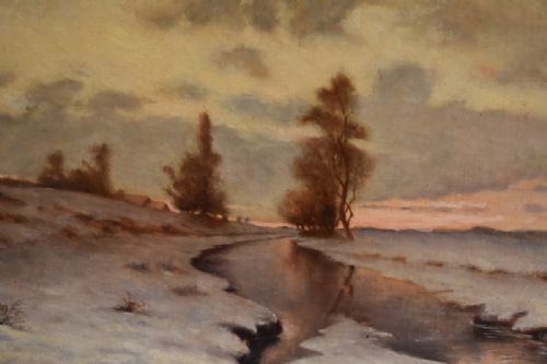PAIR OF FRENCH LANDSCAPE OIL PAINTINGS - ADDITIONAL PHOTO 6