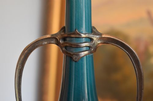 SUPERB PAIR OF ART NOUVEAU VASES - ADDITIONAL PHOTO 9