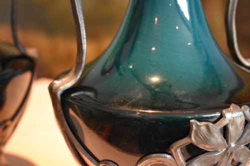 SUPERB PAIR OF ART NOUVEAU VASES - ADDITIONAL PHOTO 10