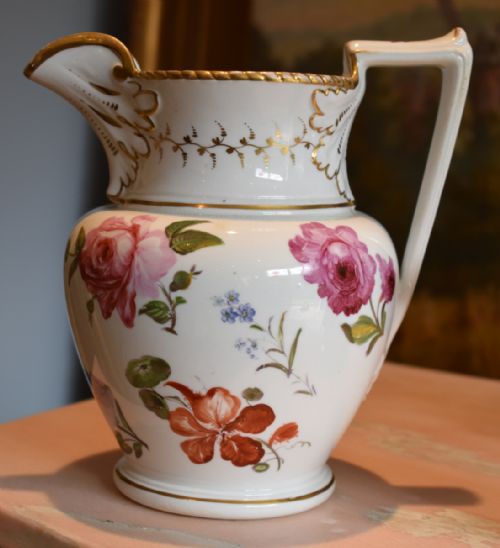 FINE SET OF REGENCY ENGLISH PORCELAIN JUGS - ADDITIONAL PHOTO 2