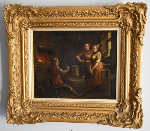 DUTCH OIL PAINTING AFTER TENIERS - ADDITIONAL PHOTO 1