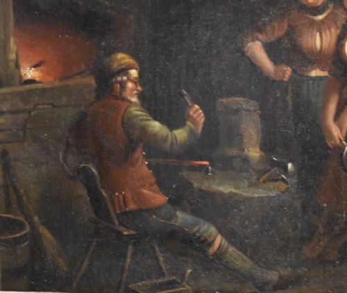 DUTCH OIL PAINTING AFTER TENIERS - ADDITIONAL PHOTO 5