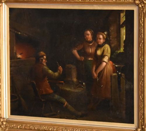 DUTCH OIL PAINTING AFTER TENIERS - ADDITIONAL PHOTO 7