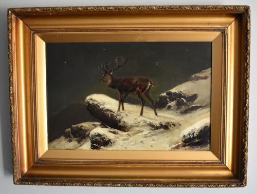 'THE MIDNIGHT HOUR' OIL PAINTING BY CLARENCE ROE - ADDITIONAL PHOTO 1