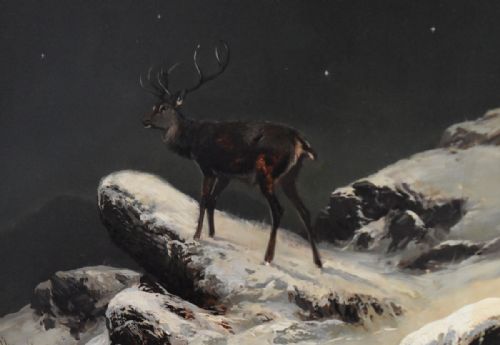 'THE MIDNIGHT HOUR' OIL PAINTING BY CLARENCE ROE - ADDITIONAL PHOTO 2
