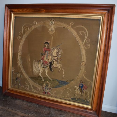 UNUSUAL LARGE CIVIL WAR RELATED NEEDLEWORK - ADDITIONAL PHOTO 1