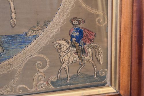 UNUSUAL LARGE CIVIL WAR RELATED NEEDLEWORK - ADDITIONAL PHOTO 2