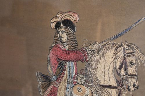 UNUSUAL LARGE CIVIL WAR RELATED NEEDLEWORK - ADDITIONAL PHOTO 5