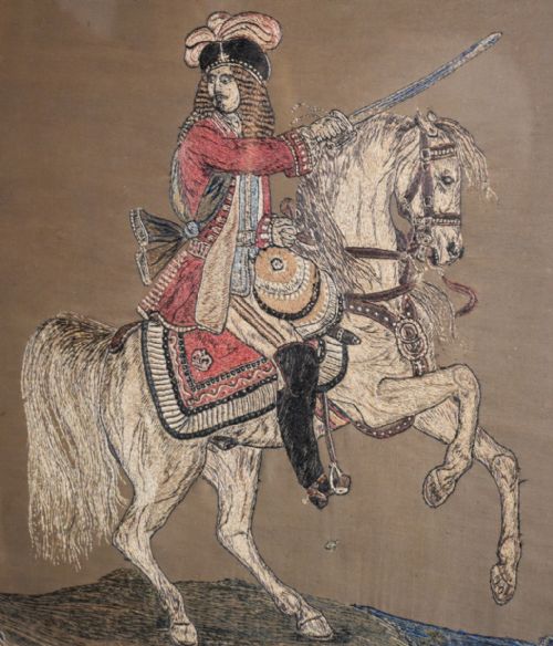 UNUSUAL LARGE CIVIL WAR RELATED NEEDLEWORK - ADDITIONAL PHOTO 7