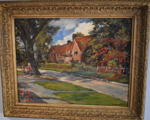 LANDSCAPE OIL PAINTING WITH CHILDREN BY NANCY HUNTLY - ADDITIONAL PHOTO 1