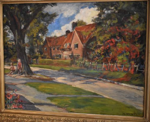 LANDSCAPE OIL PAINTING WITH CHILDREN BY NANCY HUNTLY - ADDITIONAL PHOTO 6