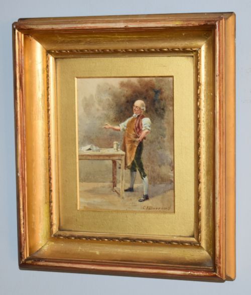 FINE WATERCOLOUR MINIATURE BY CHARLES BARRAUD - ADDITIONAL PHOTO 1