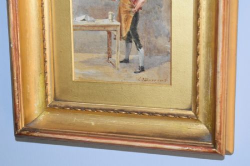 FINE WATERCOLOUR MINIATURE BY CHARLES BARRAUD - ADDITIONAL PHOTO 6