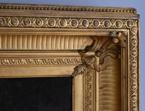 LARGE VICTORIAN OIL PAINTING IN SUPERB GILT FRAME - ADDITIONAL PHOTO 8