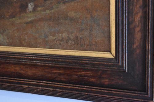 OIL PAINTING OF THACKSTEAD MILL BY BERTRAM PRIESTMAN - ADDITIONAL PHOTO 4