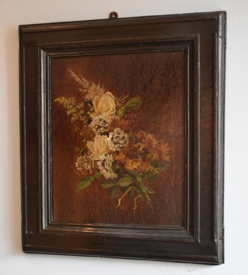 fine oil painting on oak panel - CATEGORY: ANTIQUE ART - DATED 1800