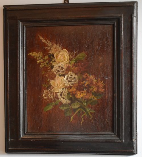 FINE OIL PAINTING ON OAK PANEL - ADDITIONAL PHOTO 1