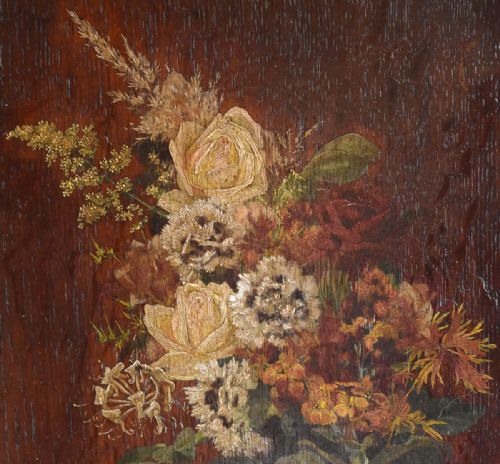 FINE OIL PAINTING ON OAK PANEL - ADDITIONAL PHOTO 4