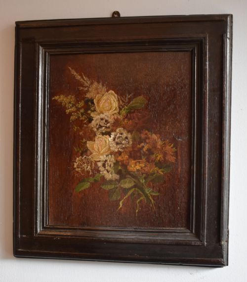 FINE OIL PAINTING ON OAK PANEL - ADDITIONAL PHOTO 7