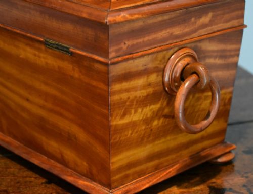 SUPERB QUALITY SATINWOOD TEA CADDY - ADDITIONAL PHOTO 6