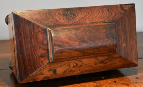 FINE REGENCY ROSEWOOD TEA CADDY - ADDITIONAL PHOTO 5