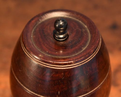 TREEN LIGNUM VITAE BARREL STRING HOLDER - ADDITIONAL PHOTO 3