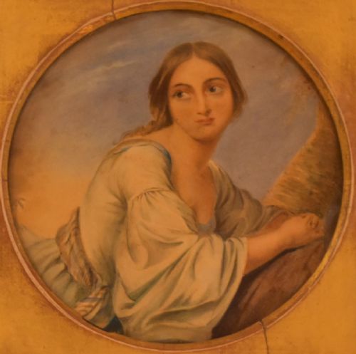 SUPERB SMALL PAIR OF WATERCOLOUR PORTRAITS - ADDITIONAL PHOTO 4