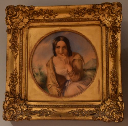 SUPERB SMALL PAIR OF WATERCOLOUR PORTRAITS - ADDITIONAL PHOTO 5