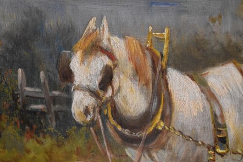 LARGE OIL PAINTING BY CHARLES W OSWALD - ADDITIONAL PHOTO 7