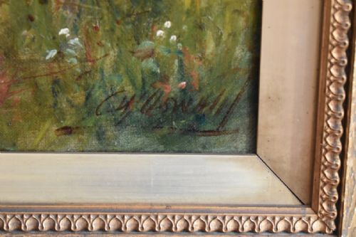 LARGE OIL PAINTING BY CHARLES W OSWALD - ADDITIONAL PHOTO 8