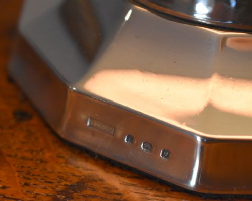 SOLID SILVER ART DECO TABLE LAMP - ADDITIONAL PHOTO 3