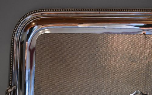 FINE VERY LARGE SILVER PLATE TRAY - ADDITIONAL PHOTO 6