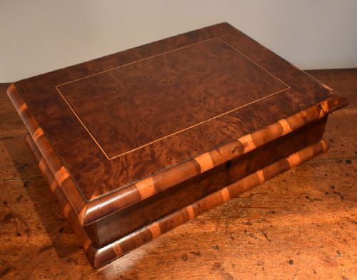 RARE BUR YEW DEED BOX - ADDITIONAL PHOTO 1
