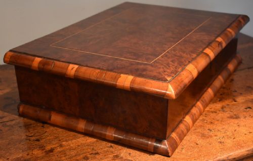 RARE BUR YEW DEED BOX - ADDITIONAL PHOTO 2
