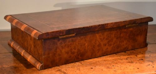 RARE BUR YEW DEED BOX - ADDITIONAL PHOTO 3
