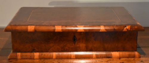 RARE BUR YEW DEED BOX - ADDITIONAL PHOTO 5