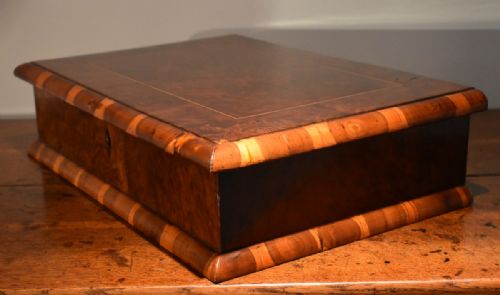RARE BUR YEW DEED BOX - ADDITIONAL PHOTO 6