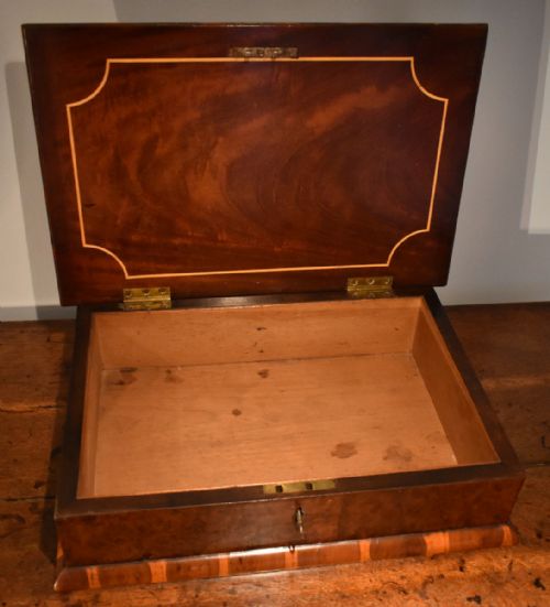 RARE BUR YEW DEED BOX - ADDITIONAL PHOTO 9